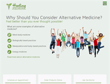 Tablet Screenshot of healingalternativesinc.com